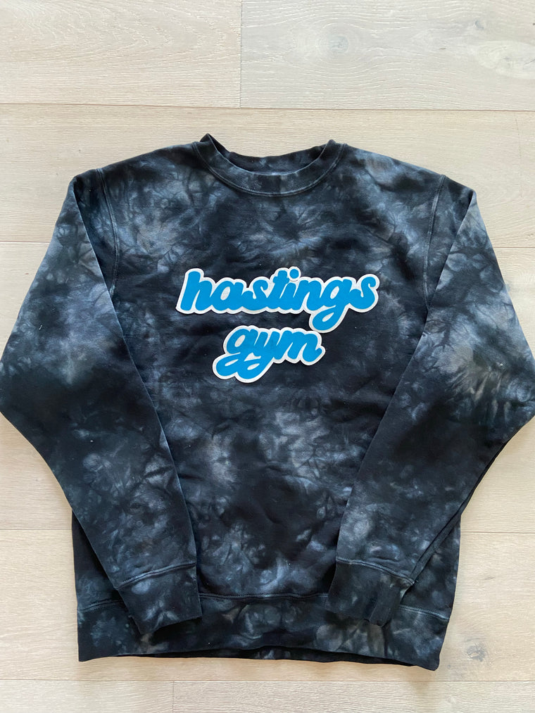 HASTINGS GYM - BLACK DYED CREW