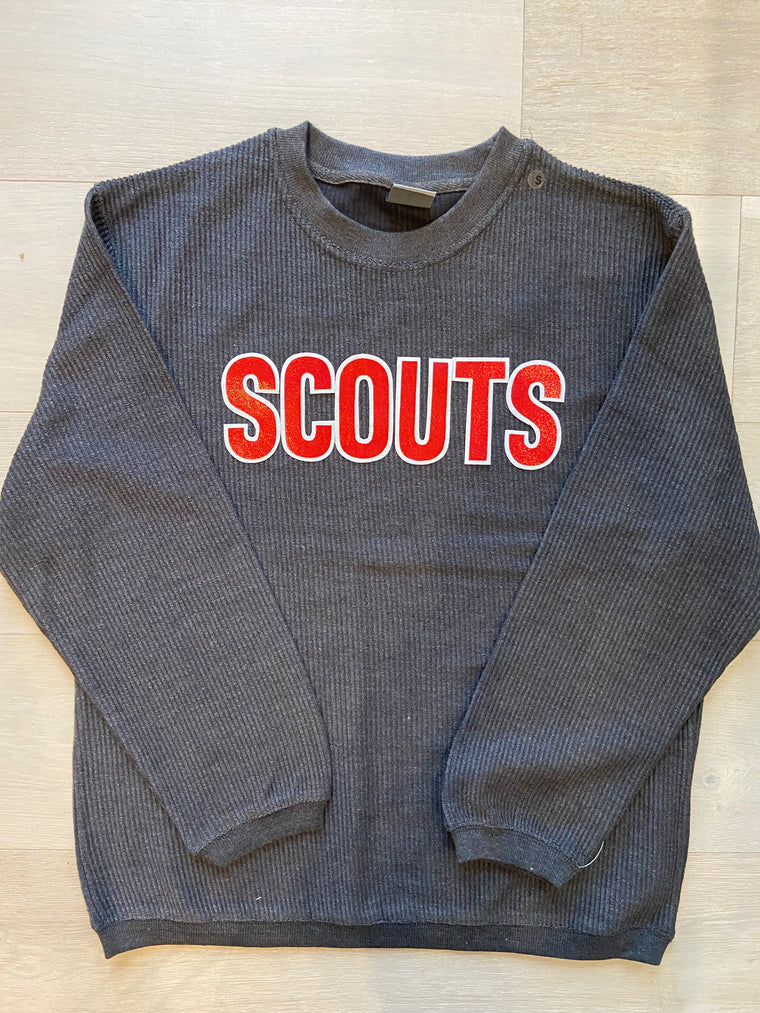 BLOCK SCOUTS - GREY RIBBED CREW