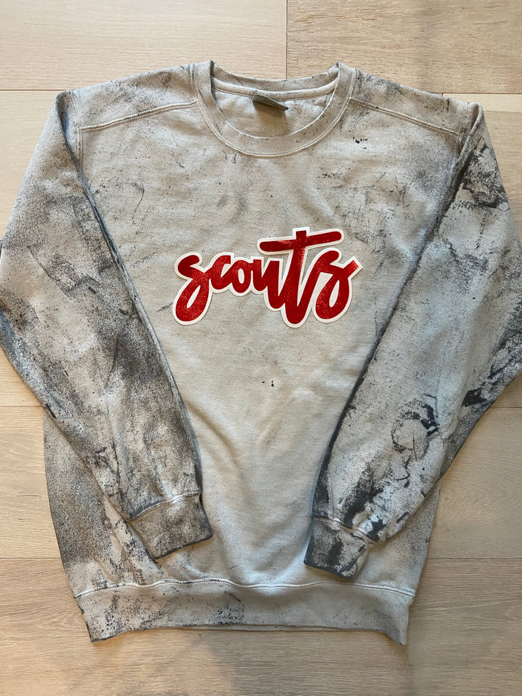 SCOUTS - GREY DYED COMFORT COLORS CREW