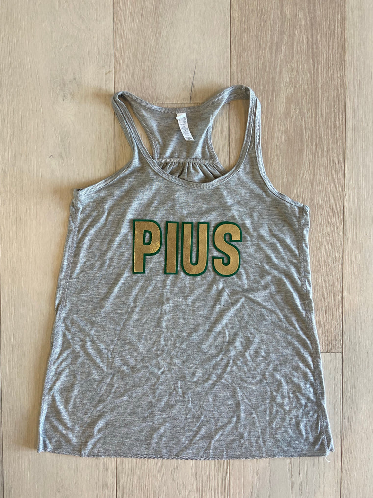 PIUS - GREY RACERBACK TANK