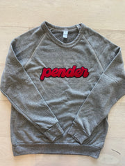 RETRO PENDER - GREY FLEECE CREW