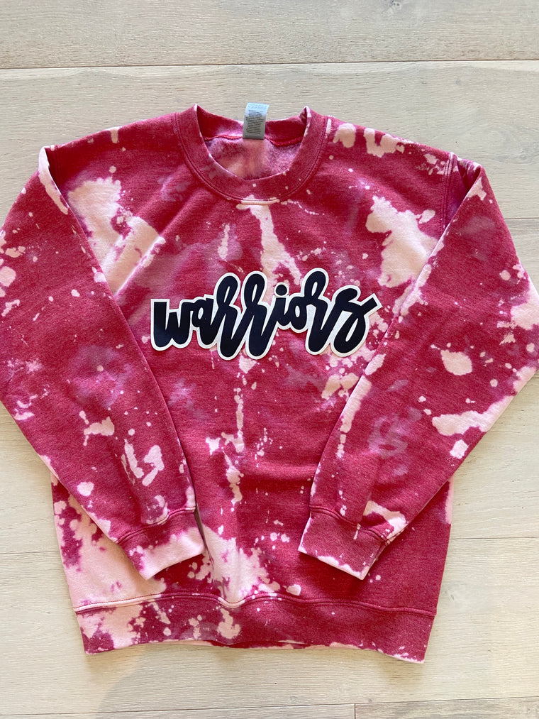 WARRIORS - RED DYED CREW