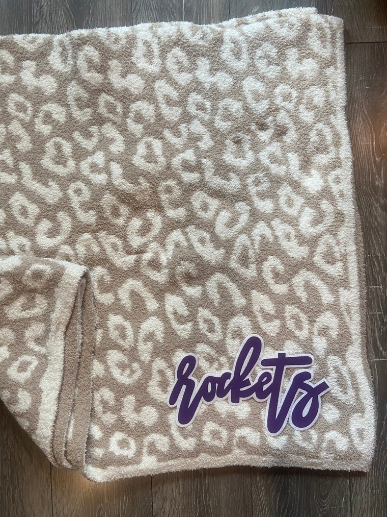 ROCKETS - IVORY CHEETAH BLANKET