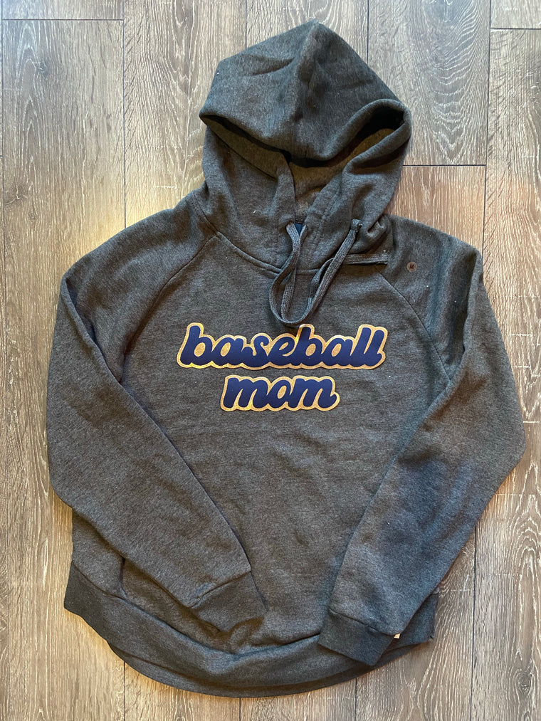 BASEBALL MOM - ANGEL FLEECE HOODIE