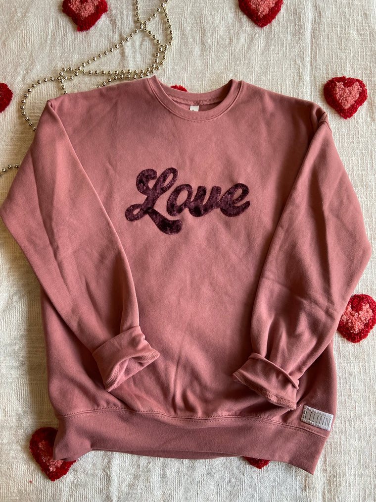 LOVE MAROON VELVET - SPONGE CREW