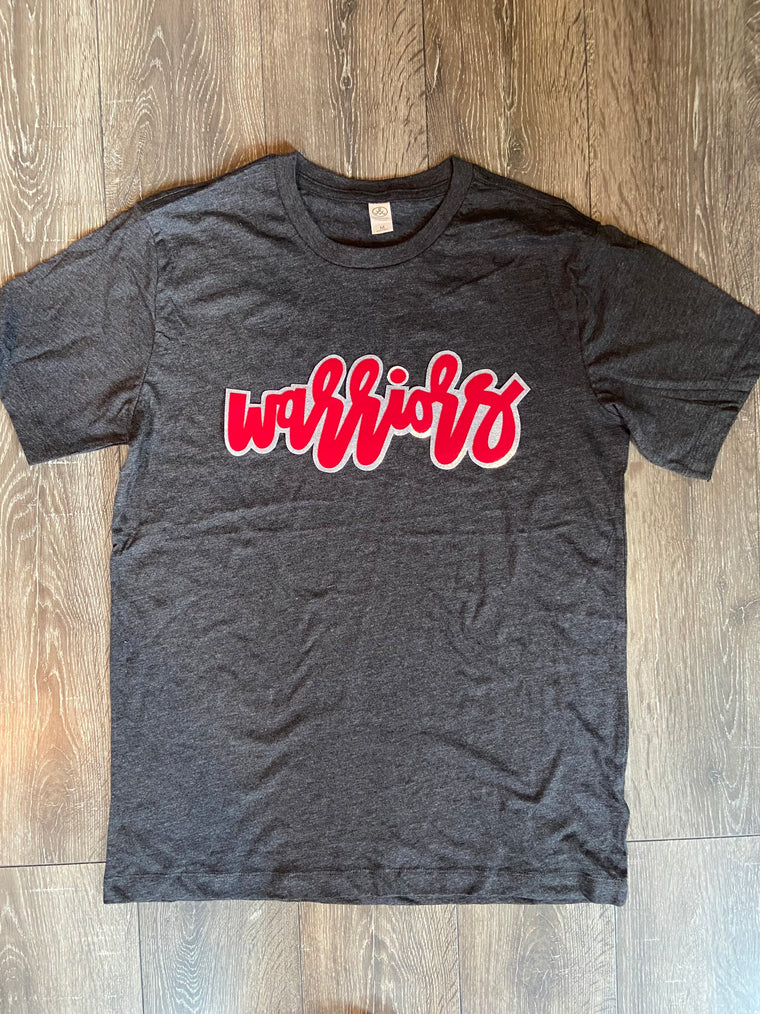 WARRIORS- DARK GREY TEE