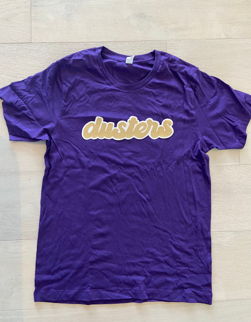 DUSTERS- PURPLE TEE (YOUTH + ADULT)