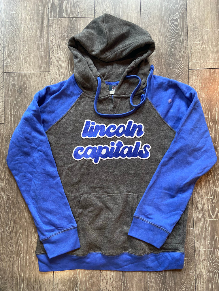 LINCOLN CAPITALS - BLUE COLORBLOCK HOODIE