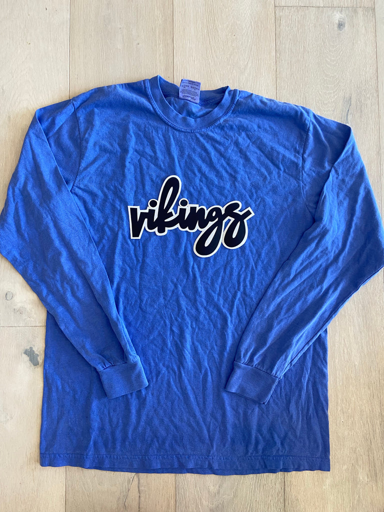 VIKINGS - BLUE COMFORT COLORS LONG SLEEVE