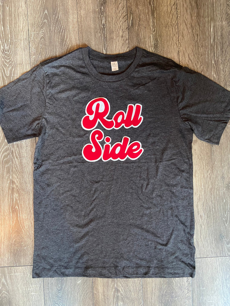 ROLL SIDE- DARK GREY TEE