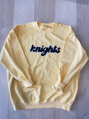 KNIGHTS - YELLOW COMFORT COLORS CREW