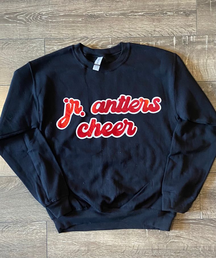 JR. ANTLERS CHEER - BLACK GILDAN CREW