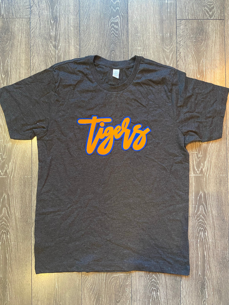 CURSIVE TIGERS - DARK GREY TEE