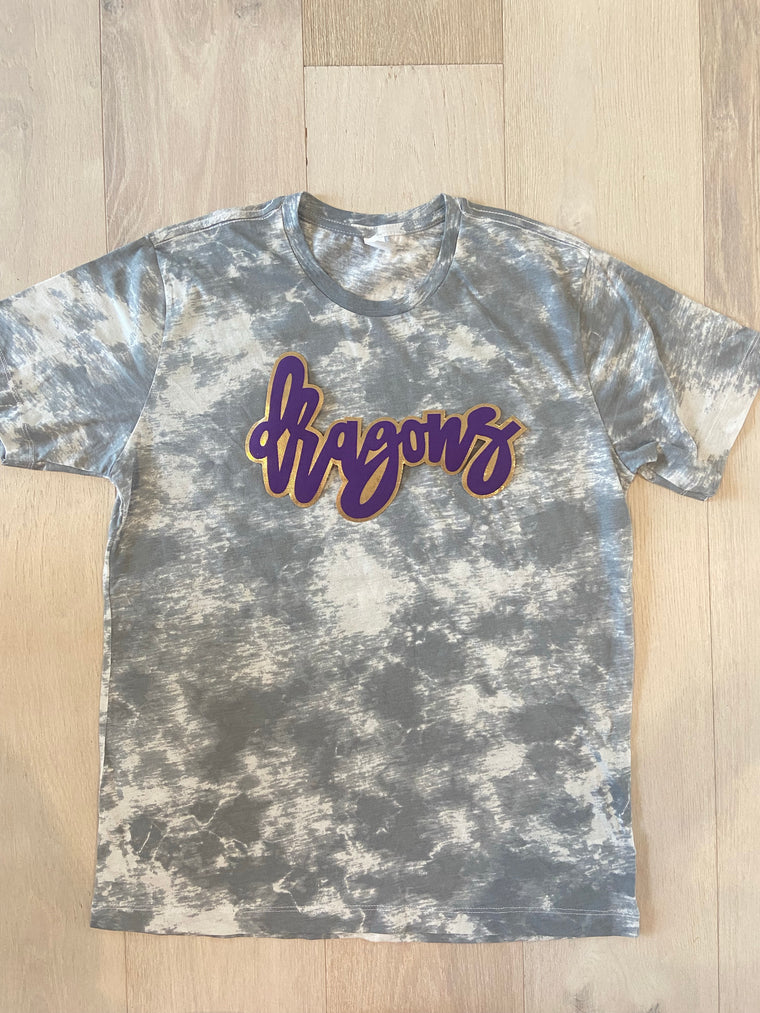 DRAGONS - GREY DYED TEE