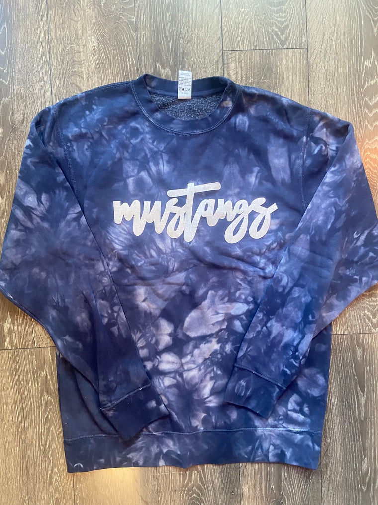 MIUSTANGS - NAVY DYED CREW