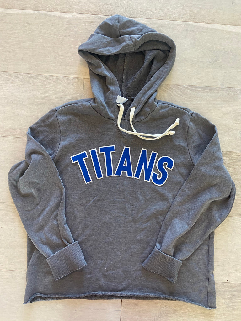 BLOCK TITANS - GREY LIGHTWEIGHT HOODIE