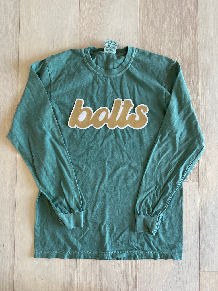 RETRO GOLD - HUNTER GREEN LONG SLEEVE