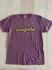 COUGARS - PLUM COMFORT COLORS TEE