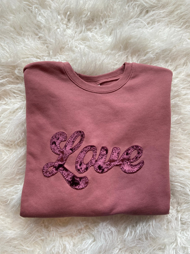 LOVE MAROON VELVET - SPONGE CREW