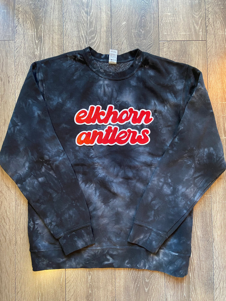 ELKHORN ANTLERS - BLACK DYED CREW