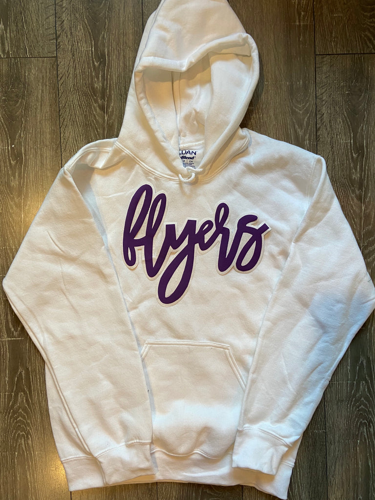 FLYERS - YOUTH WHITE HOODIE