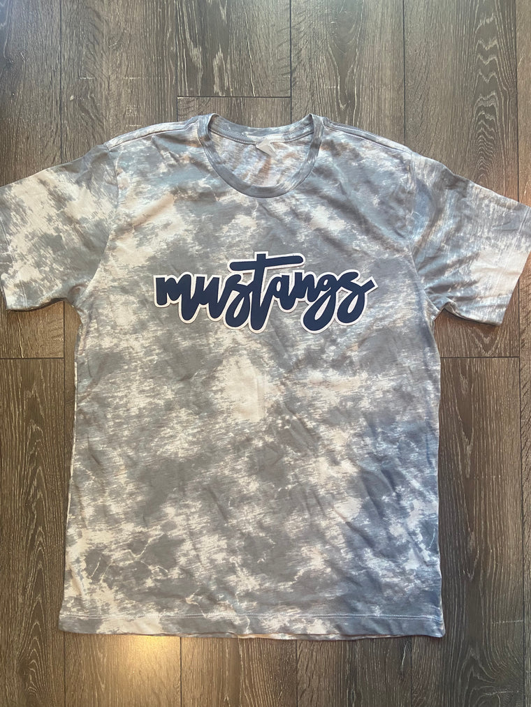 MUSTANGS - GREY DYED TEE