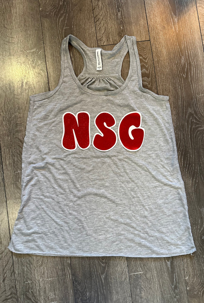 BUBBLE NSG - GREY RACERBACK TANK