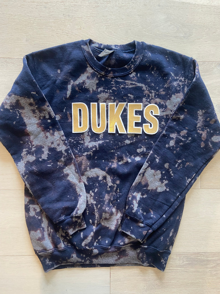 BLOCK DUKES - NAVY DYED CREW