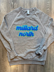 MILLARD NORTH - GREY FLEECE CREW