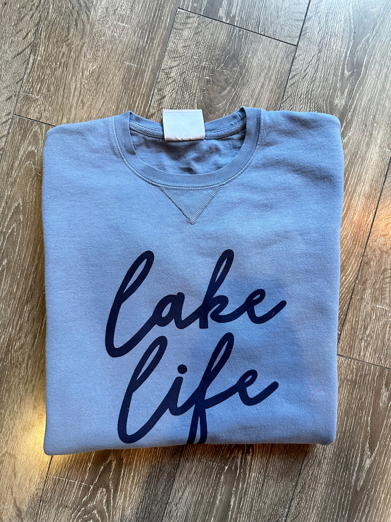 LAKE LIFE - DENIM CHAMPION CREW