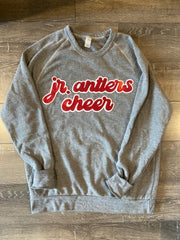 JR. ANTLERS CHEER - GREY FLEECE CREW