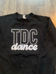 TDC DANCE - BLACK FLEECE CREW (YOUTH + ADULT)