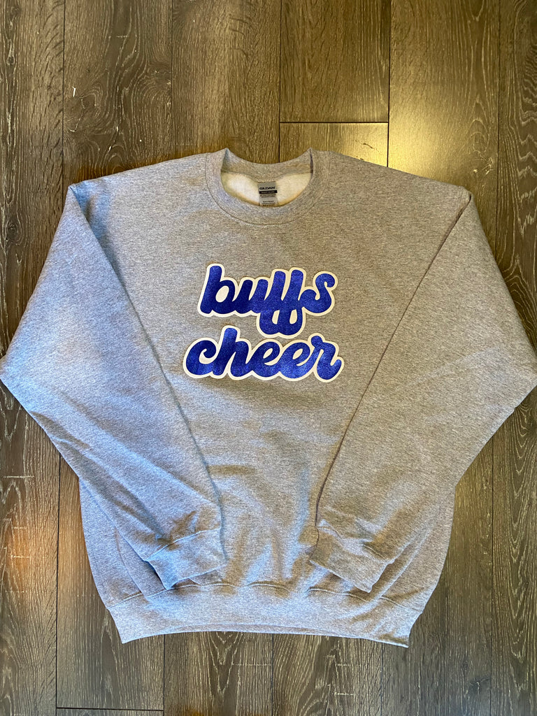 BUFFS CHEER - GREY GILDAN CREW