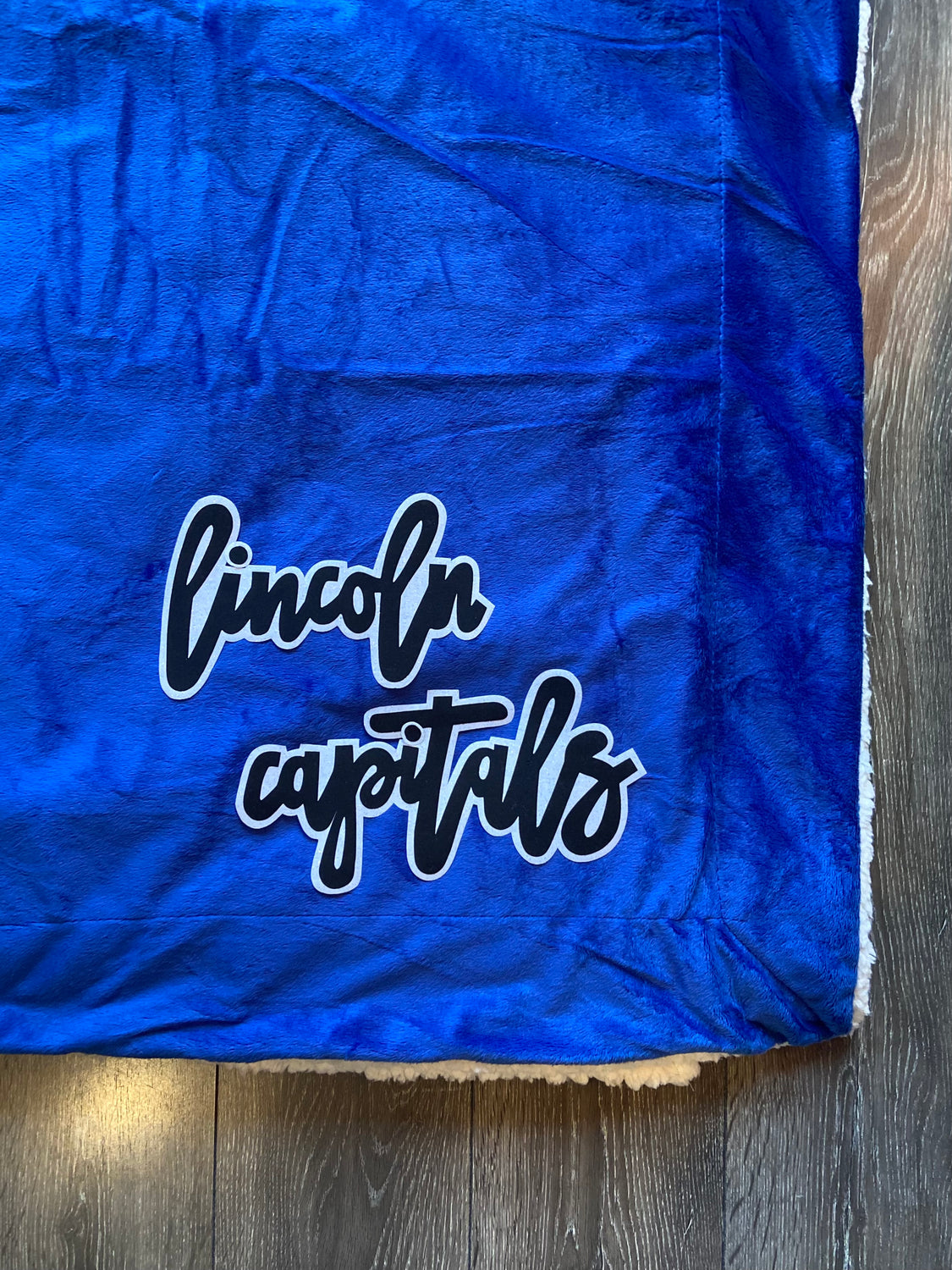 LINCOLN CAPITALS - BLUE SHERPA BLANKET