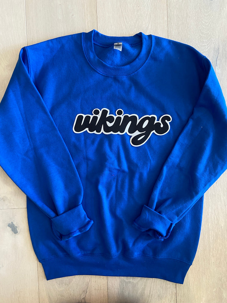 RETRO VIKINGS - BLUE CREW (YOUTH + ADULT)