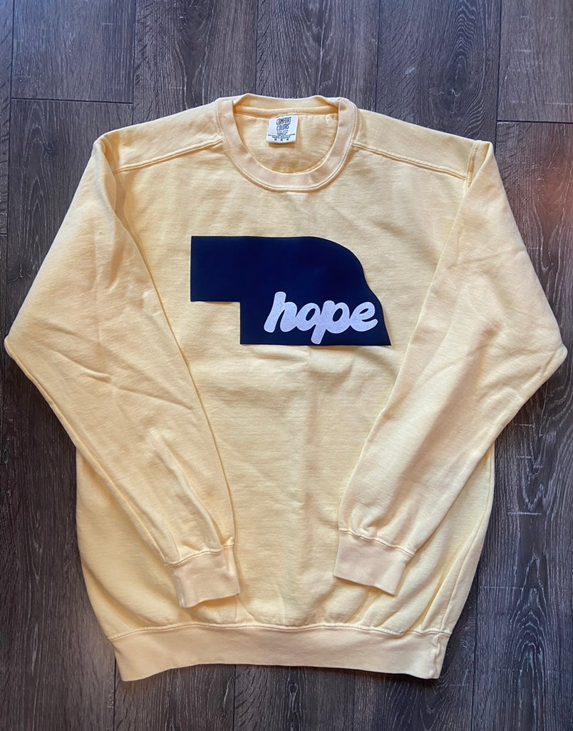 STATE + HOPE - YELLOW COMFORT COLORS CREW