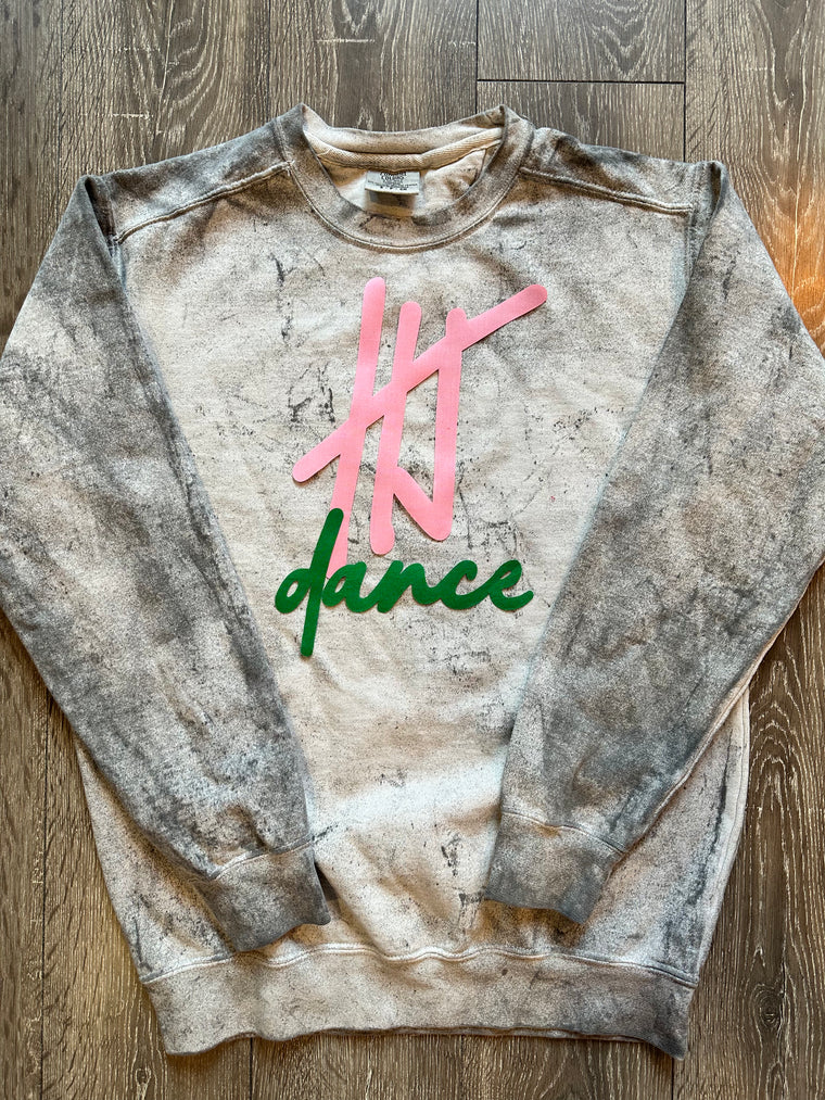 HJ DANCE - GREY DYED COMFORT COLORS CREW
