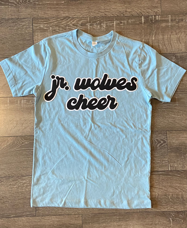 JR. WOLVES CHEER - BLUE UNISEX TEE