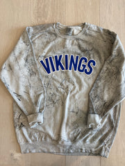 BLOCK VIKINGS - GREY DYED COMFORT COLORS CREW