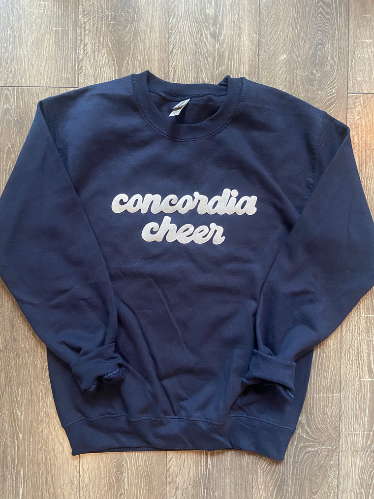 CONCORDIA CHEER - NAVY GILDAN CREW