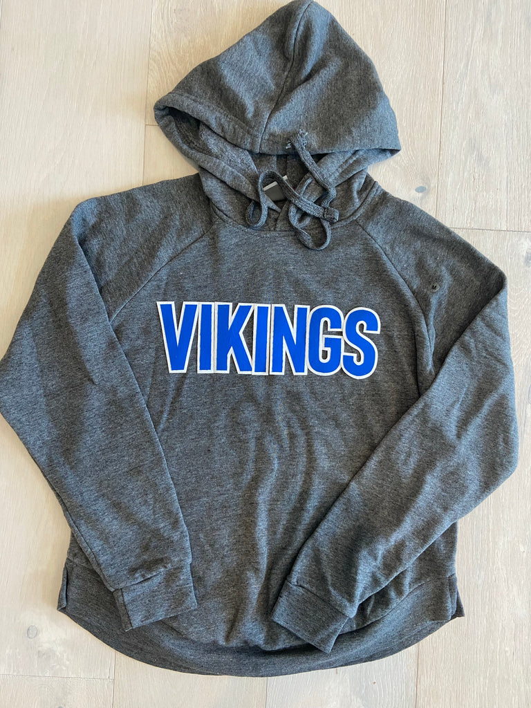 BLOCK VIKINGS - GREY ANGEL FLEECE HOODIE