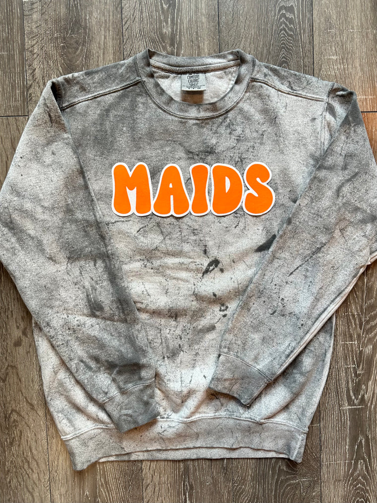 MAIDS - GREY DYED COMFORT COLORS CREW